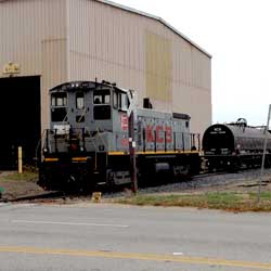 Rail served by the Kansas City Southern.